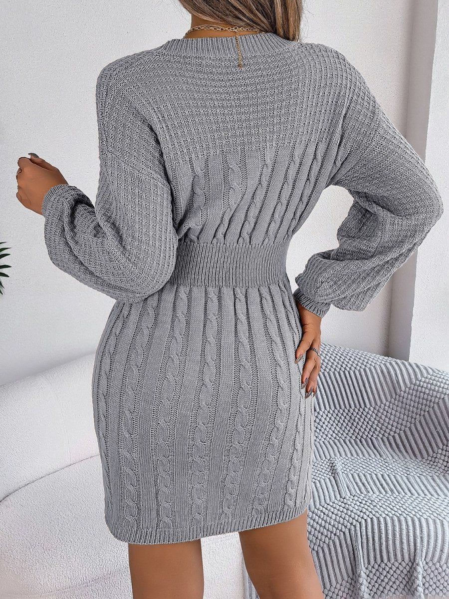 Winter Whisper Long Sleeve Sweater Dress #Firefly Lane Boutique1