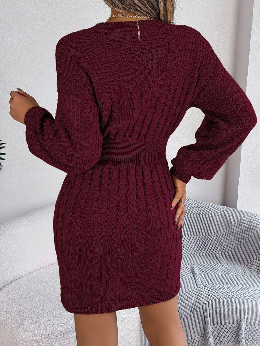 Winter Whisper Long Sleeve Sweater Dress #Firefly Lane Boutique1