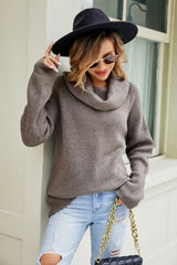 Wrapped in Warmth Cowl Neck Sweater #Firefly Lane Boutique1