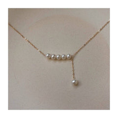14k Gold Dainty Drop Pearl Necklace #Firefly Lane Boutique1