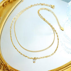 14k Gold Layered Dainty Necklace #Firefly Lane Boutique1