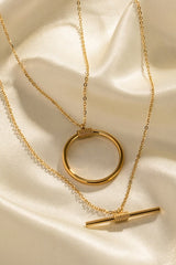18K Gold Layered Bar Necklace #Firefly Lane Boutique1