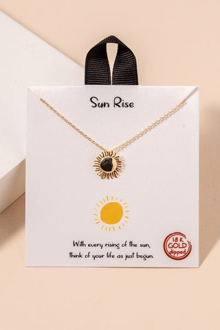18k Golden Sun Necklace #Firefly Lane Boutique1
