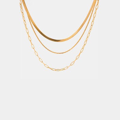 18K Triple-Layered Gold Necklace #Firefly Lane Boutique1