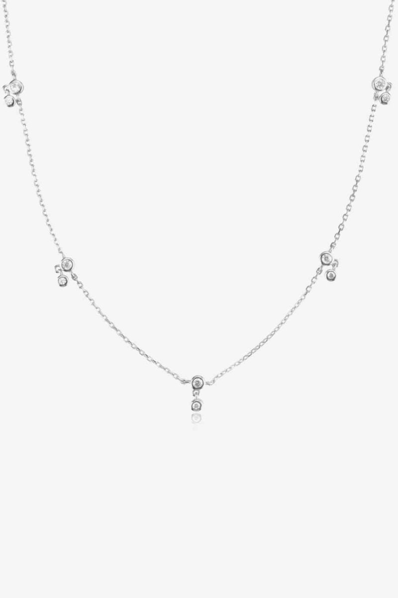 18K Zircon Sterling Silver Necklace for Women #Firefly Lane Boutique1