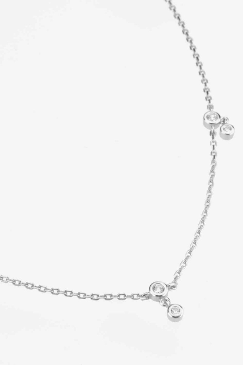 18K Zircon Sterling Silver Necklace for Women #Firefly Lane Boutique1