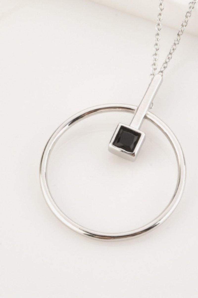 925 Sterling Silver Circle Necklace #Firefly Lane Boutique1