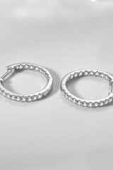 925 Sterling Silver Petite Diamond Huggie Earrings #Firefly Lane Boutique1