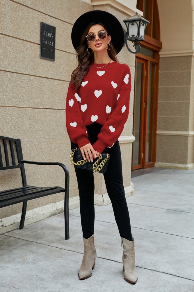 Ace of Hearts Sweater Casual Style #Firefly Lane Boutique1