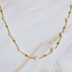 Ashley Freshwater Stationary Pearl Necklace #Firefly Lane Boutique1