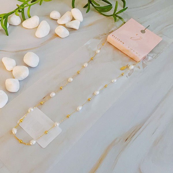 Ashley Freshwater Stationary Pearl Necklace #Firefly Lane Boutique1