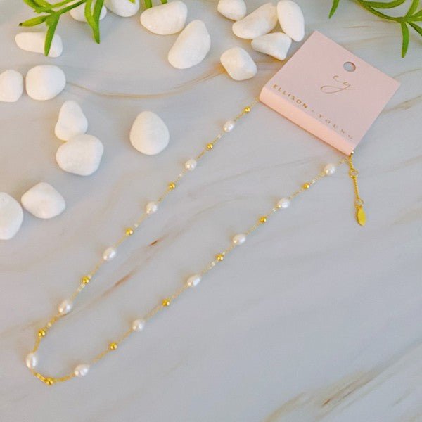 Ashley Freshwater Stationary Pearl Necklace #Firefly Lane Boutique1