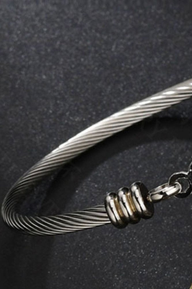 Bangle Love Heart Stainless Steel Bracelet #Firefly Lane Boutique1