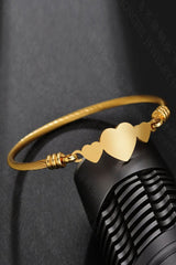 Bangle Love Heart Stainless Steel Bracelet #Firefly Lane Boutique1