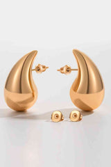 Big Size 18k Gold Water Drop Earrings #Firefly Lane Boutique1