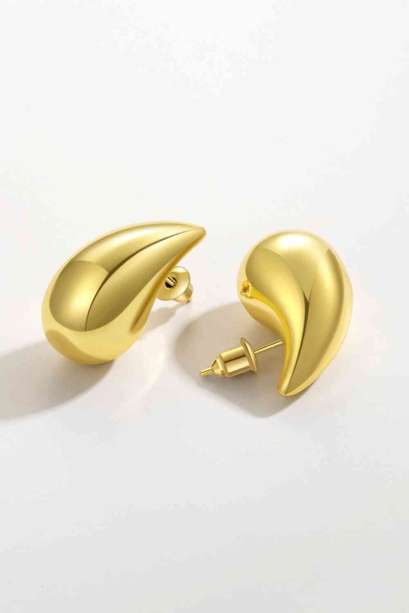 Big Size 18k Gold Water Drop Earrings #Firefly Lane Boutique1