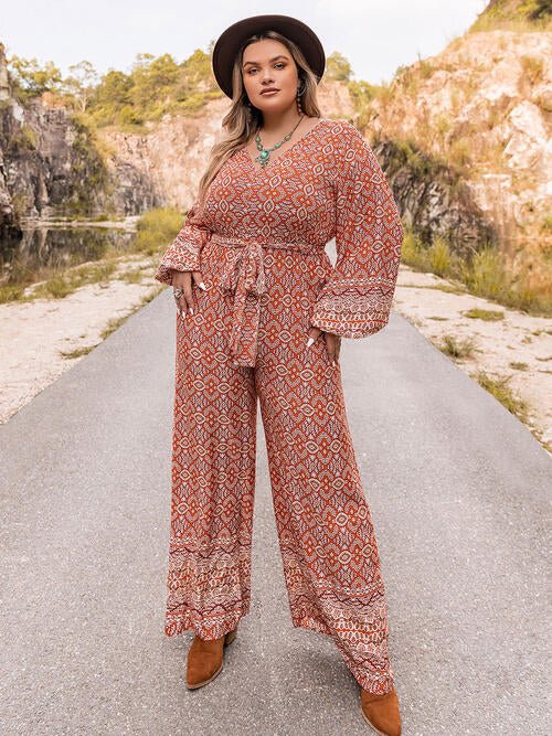 Bold Blossom Plus Size Jumpsuit #Firefly Lane Boutique1