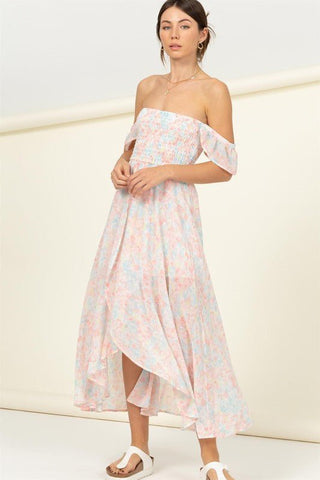Breezy Bloom Off The Shoulder Maxi Dress #Firefly Lane Boutique1