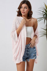 Breezy Whisper Open Front Pink Blush Cardigan #Firefly Lane Boutique1