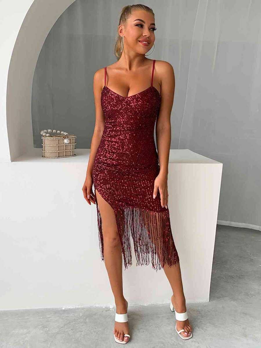Celestial Sparkle Sequin Tassel Dress #Firefly Lane Boutique1