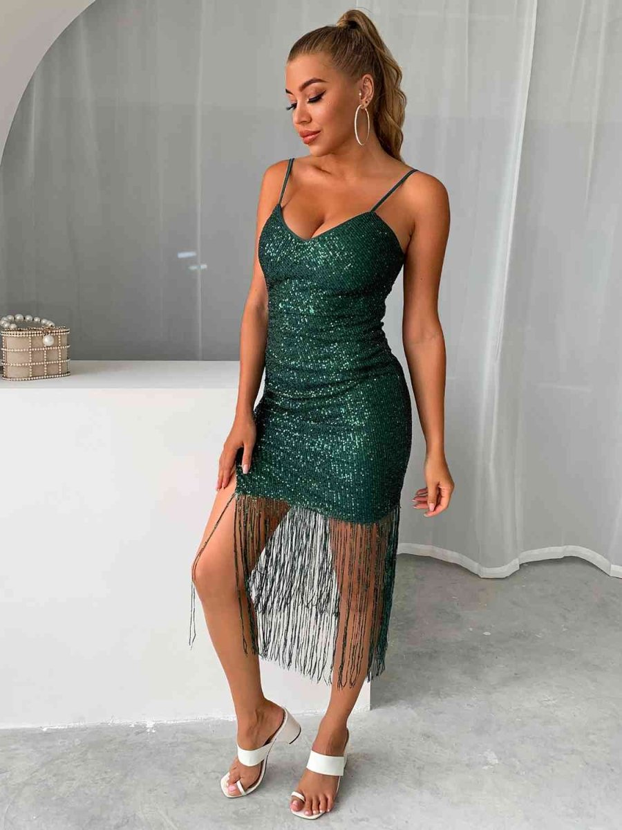 Celestial Sparkle Sequin Tassel Dress #Firefly Lane Boutique1