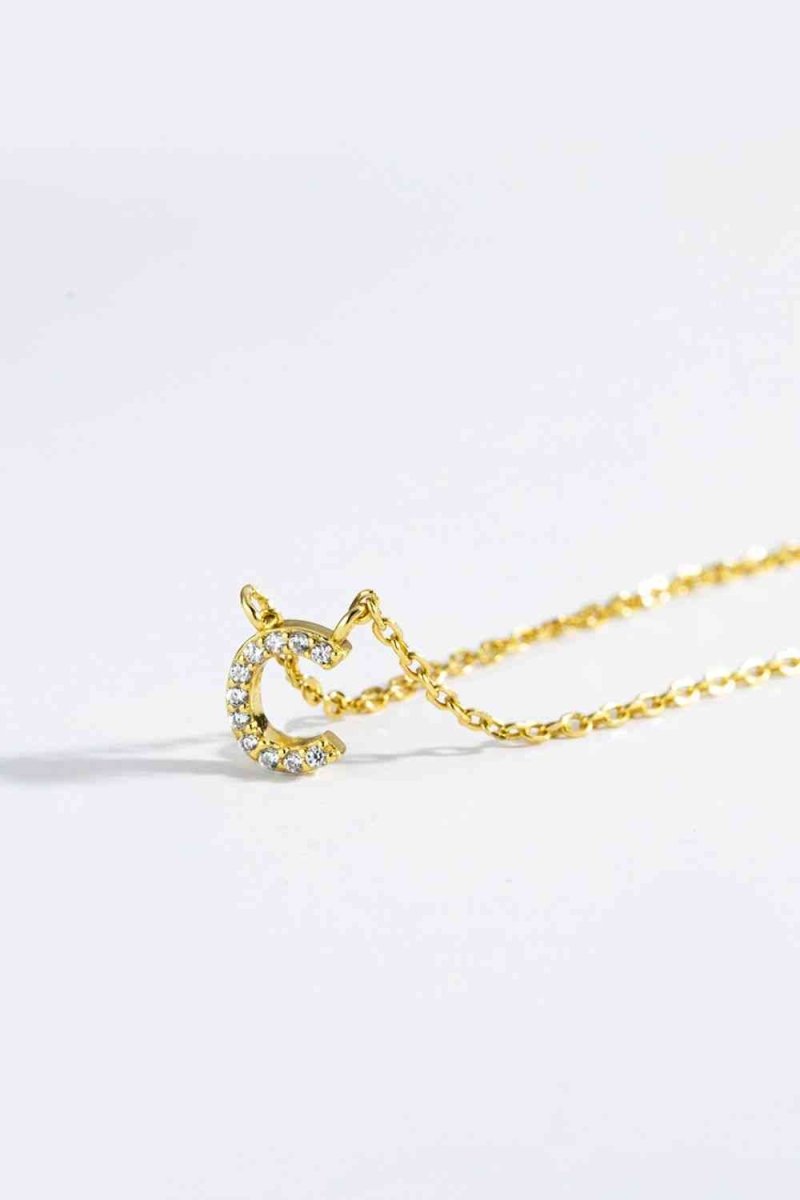 Charm Identity 18k Gold Initial Necklace #Firefly Lane Boutique1