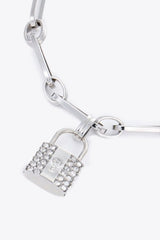 Charming Silver Lock Bracelet #Firefly Lane Boutique1