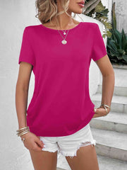 Cheerful Summer Short Sleeve Beaded Blouse #Firefly Lane Boutique1