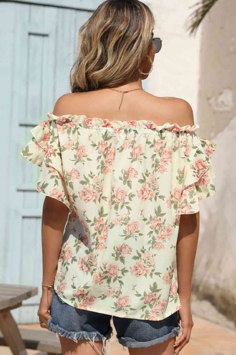 Cherished Memories Off The Shoulder Blouse #Firefly Lane Boutique1