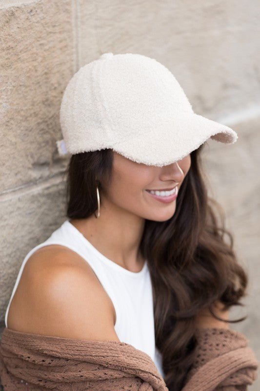 Chic Look Boucle Sherpa Teddy Cap #Firefly Lane Boutique1