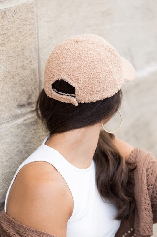 Chic Look Boucle Sherpa Teddy Cap #Firefly Lane Boutique1