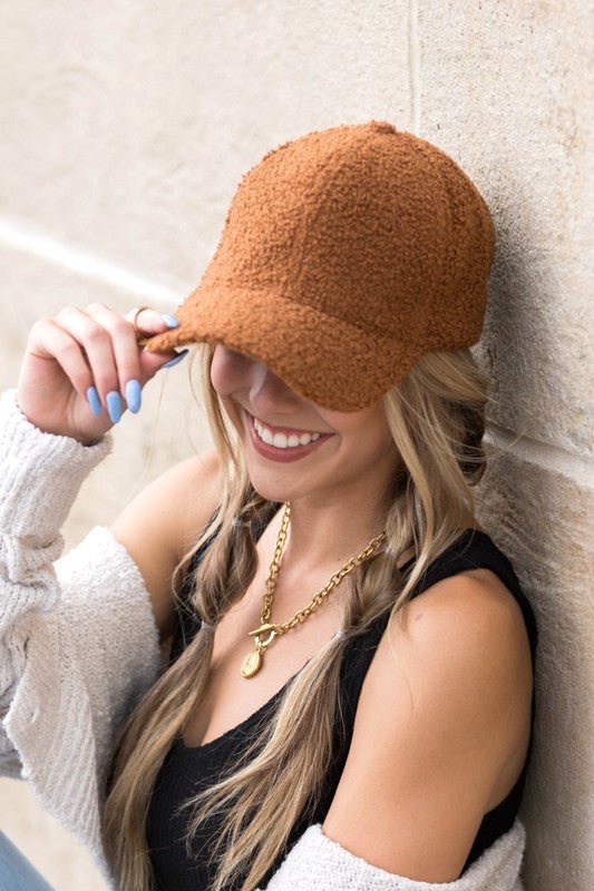 Chic Look Boucle Sherpa Teddy Cap #Firefly Lane Boutique1