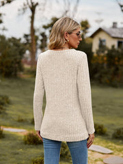 Classic Chic Ribbed V-Neck Sweater #Firefly Lane Boutique1