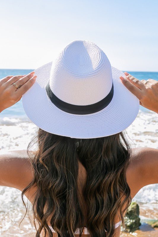 Classic Straw Panama Fedora Hat #Firefly Lane Boutique1