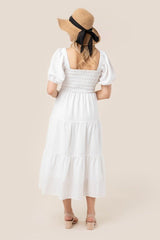 Collecting Memories Puff Sleeve Midi Dress #Firefly Lane Boutique1