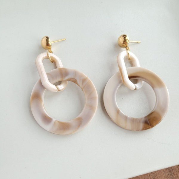 Cora Circle Link Earrings #Firefly Lane Boutique1