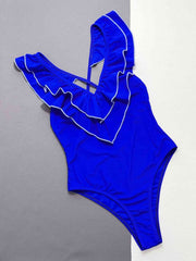 Coral Cove Backless One Piece Blue Swimsuit #Firefly Lane Boutique1
