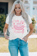 Cowboy Hat Graphic Round Neck Tee #Firefly Lane Boutique1