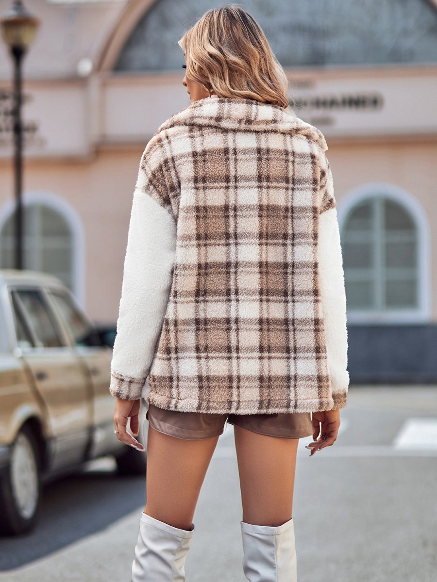 Cozy Style Sherpa Plaid Shacket #Firefly Lane Boutique1