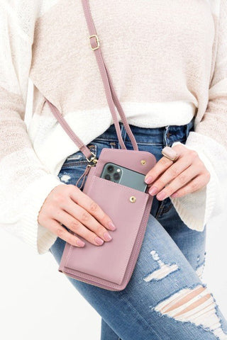 Crossbody Bag For IPhone -purple crossbody bag that will hold your iPhone or phone. #Firefly Lane Boutique1