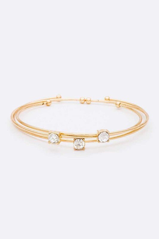 Crystal Triple Wired Convertible Bangle Set #Firefly Lane Boutique1