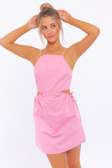 Cut Out Crush Poplin Mini Dress #Firefly Lane Boutique1