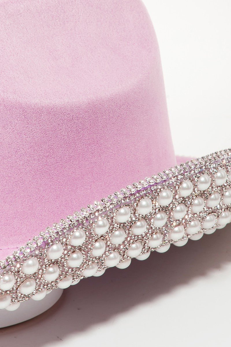 Dazzling Desperado Pink Pearl Cowboy Hat #Firefly Lane Boutique1