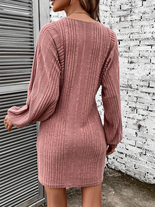 Dream Delight Sweater Dress with Puff Sleeve #Firefly Lane Boutique1