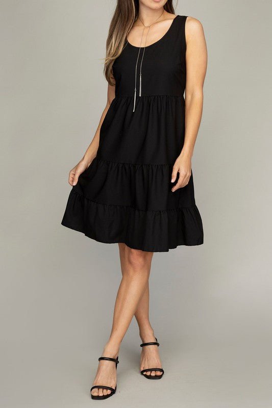 Enchanting Tales Tiered Mini Dress #Firefly Lane Boutique1
