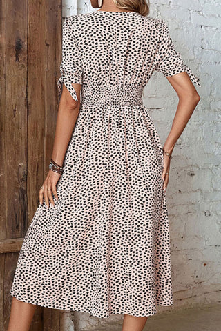 Enough To Play Leopard Print Midi Dress animal
Print midi dress with button front vneck and side slit #Firefly Lane Boutique1
