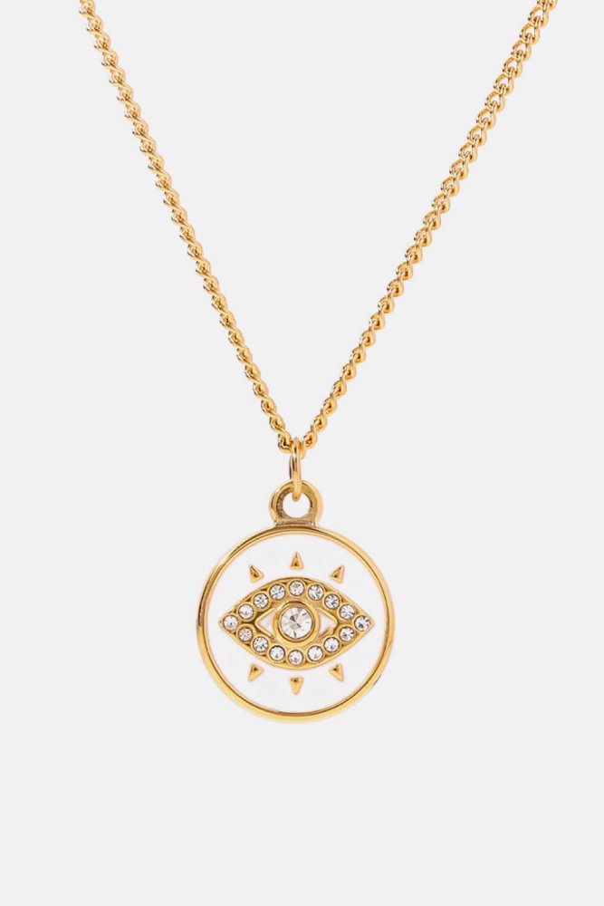 Evil Eye Coin Necklace #Firefly Lane Boutique1