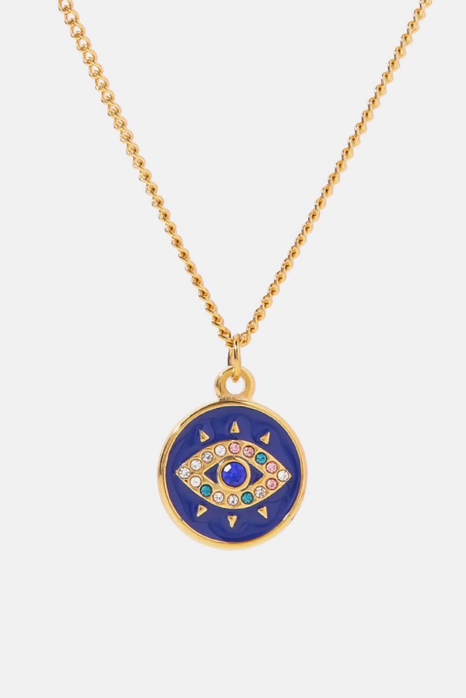 Evil Eye Coin Necklace #Firefly Lane Boutique1