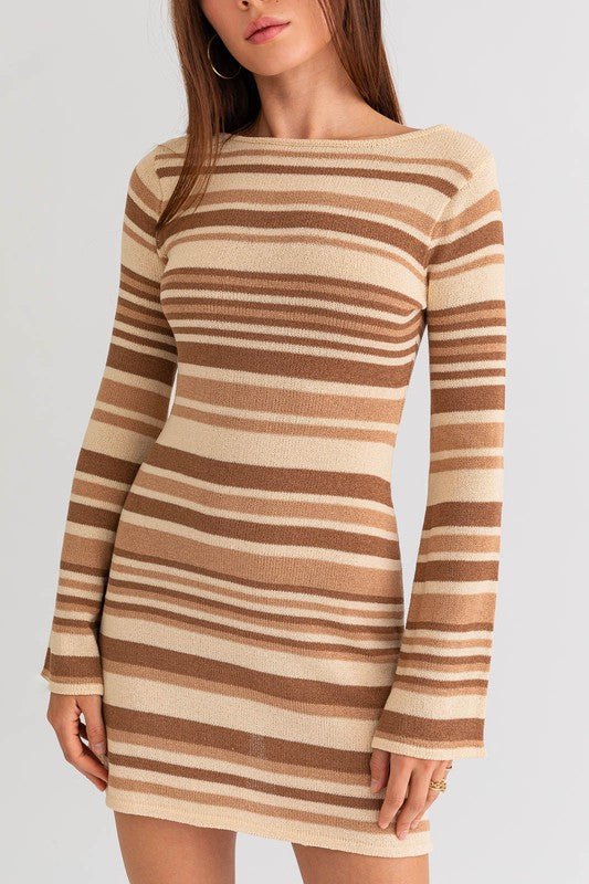 Falling For You Bell Sleeve Sweater Dress #Firefly Lane Boutique1