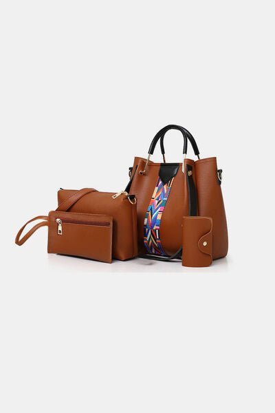 Faux Leather Tote Bag with 4 Piece Set #Firefly Lane Boutique1